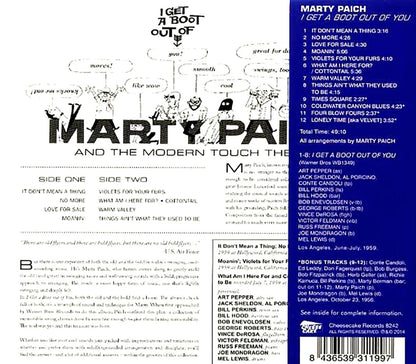 Marty Paich - I Get A Boot Out Of You [New CD]