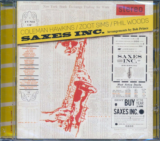 Coleman Hawkins, Zoot Sims, Phil Woods - Saxes Inc. [New CD]