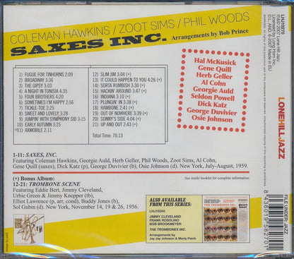 Coleman Hawkins, Zoot Sims, Phil Woods - Saxes Inc. [New CD]