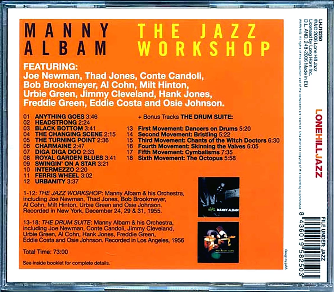 Manny Albam - The Jazz Workshop [New CD]