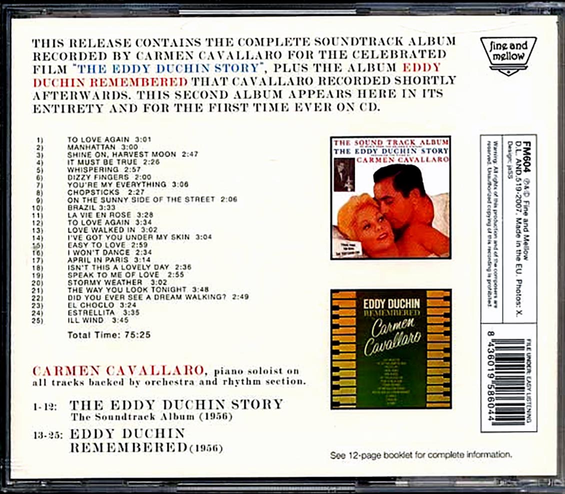 Carmen Cavallaro - The Eddy Duchin Story: The Soundtrack Album [New CD]