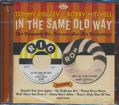 Tommy Ridgely, Bobby Mitchell - In The Same Old Way: The Complete Ric, Ron And Sho-Biz Recordings (22 tracks) [New CD]