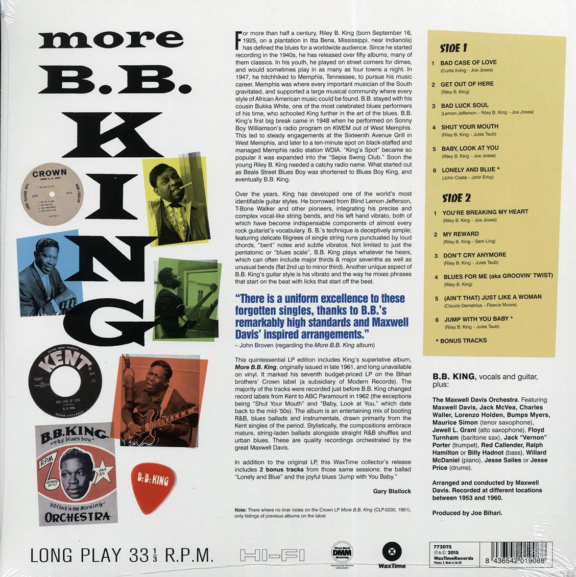 BB King - More BB King (ltd. ed.) (incl. mp3) (180g) [New Vinyl Record LP]