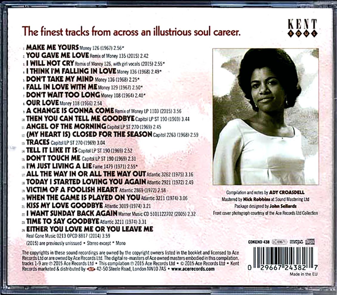 Bettye Swann - The Very Best Of Bettye Swann (24 tracks) [New CD]