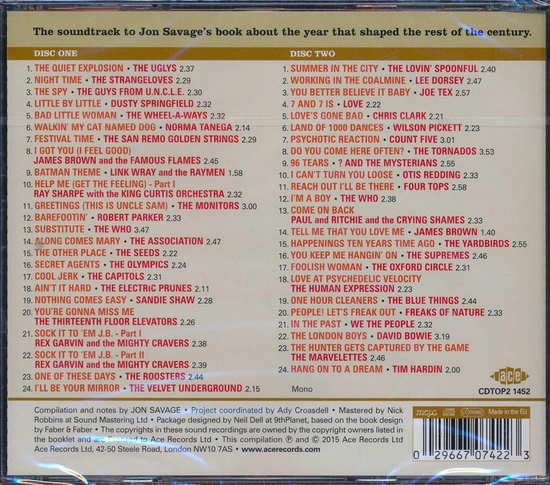 Various - Jon Savage's 1966: The Year The Decade Exploded (48 tracks) (2xCD) [New CD]