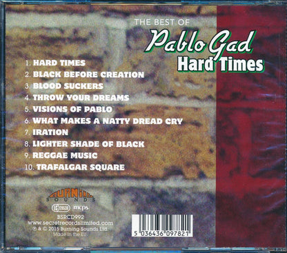 Pablo Gad - Hard Times: The Best Of Pablo Gad [New CD]