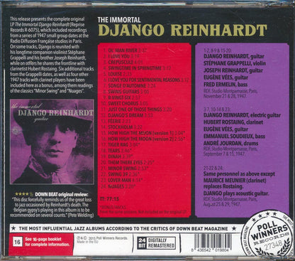 Django Reinhardt - The Immortal (24 tracks) (incl. large booklet) [New CD]