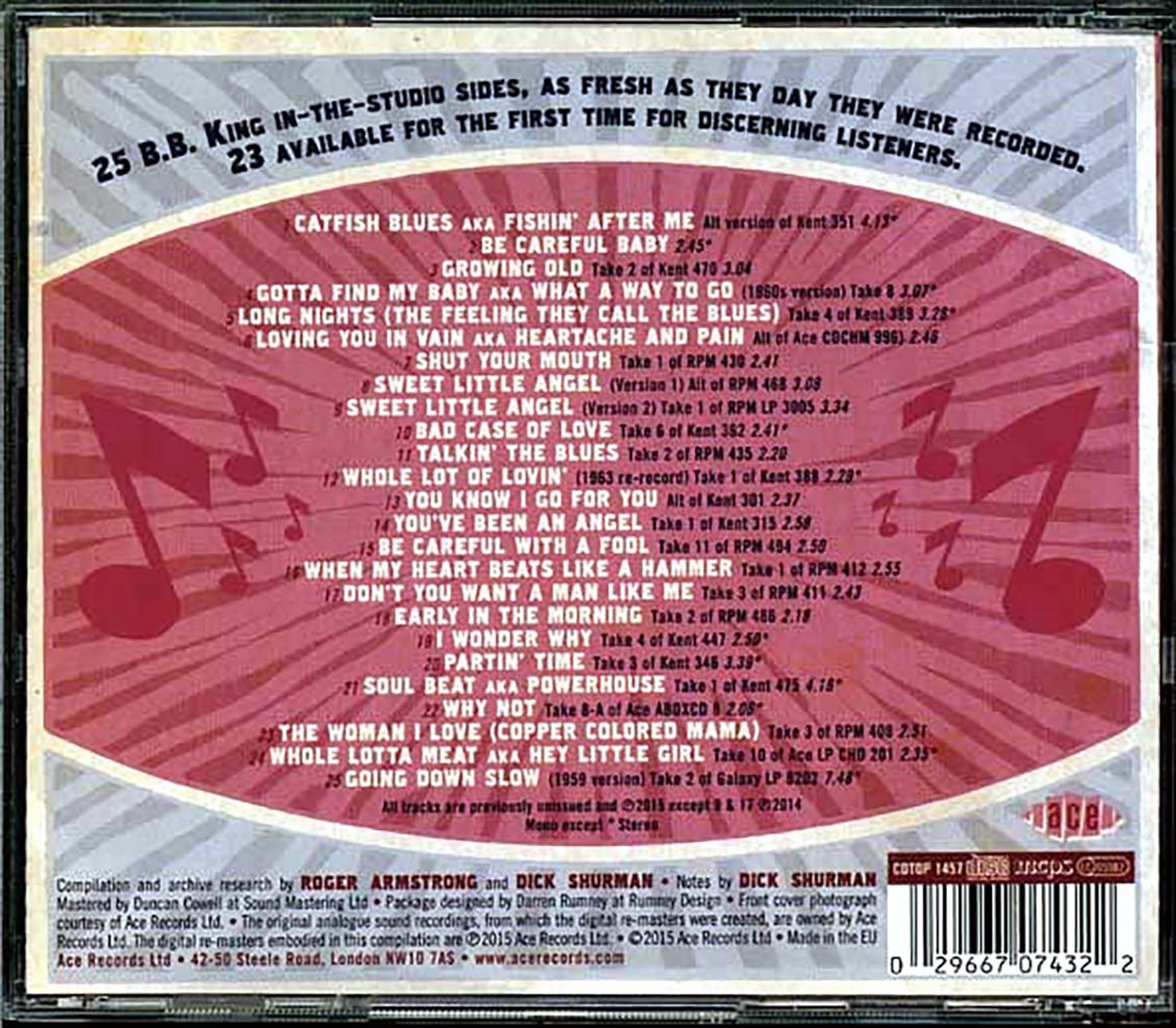BB King - Here's One You Didn't Know About: From The RPM & Kent Vaults (25 tracks) [New CD]