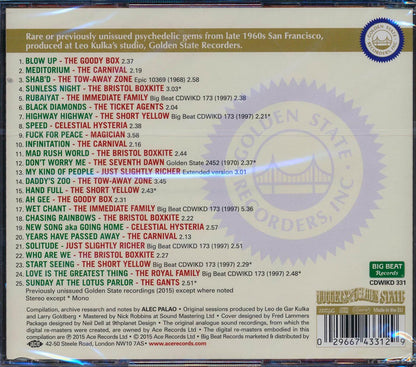 Various - Golden State Psychedelia (25 tracks) [New CD]