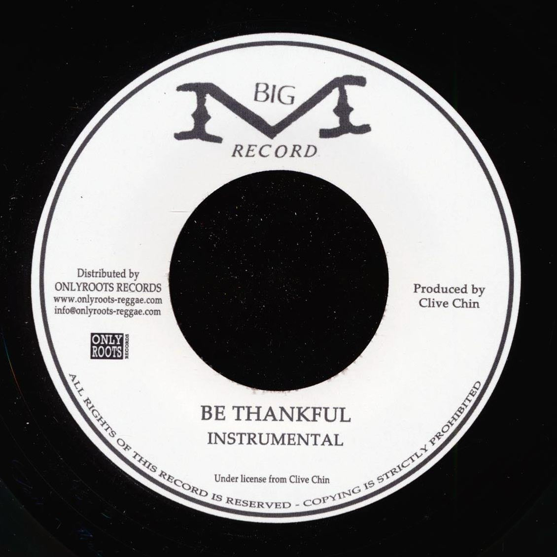 Donovan Carless - Be Thankful  /  Version (France press) [New Vinyl 7"]