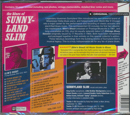 Sunnyland Slim - Slim's Shout + Chicago Blues Session (22 tracks) (incl. large booklet) (remastered) [New CD]