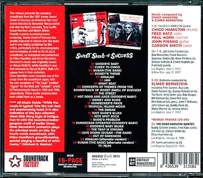 Chico Hamilton Quintet, Elmer Bernstein - Sweet Smells Of Success: Original Motion Picture Soundtrack (ltd. ed.) (incl. large booklet) (remastered) [New CD]