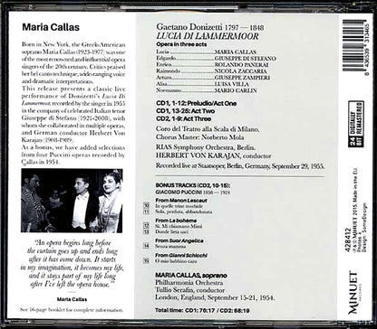 Maria Callas - Gaetano Donizetti: Lucia Di Lammermoor (ltd. ed.) (2xCD) (incl. large booklet) (remastered) [New CD]