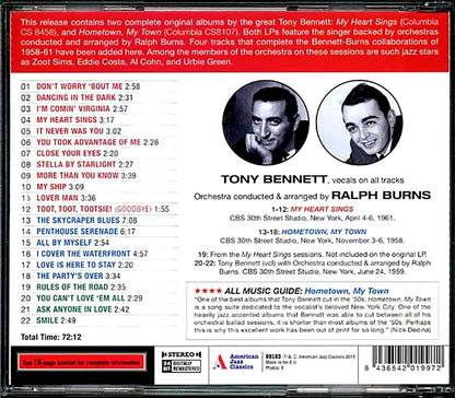 Tony Bennett - The Complete 1958-1961 Ralph Burns Sessions (incl. large booklet) (remastered) [New CD]