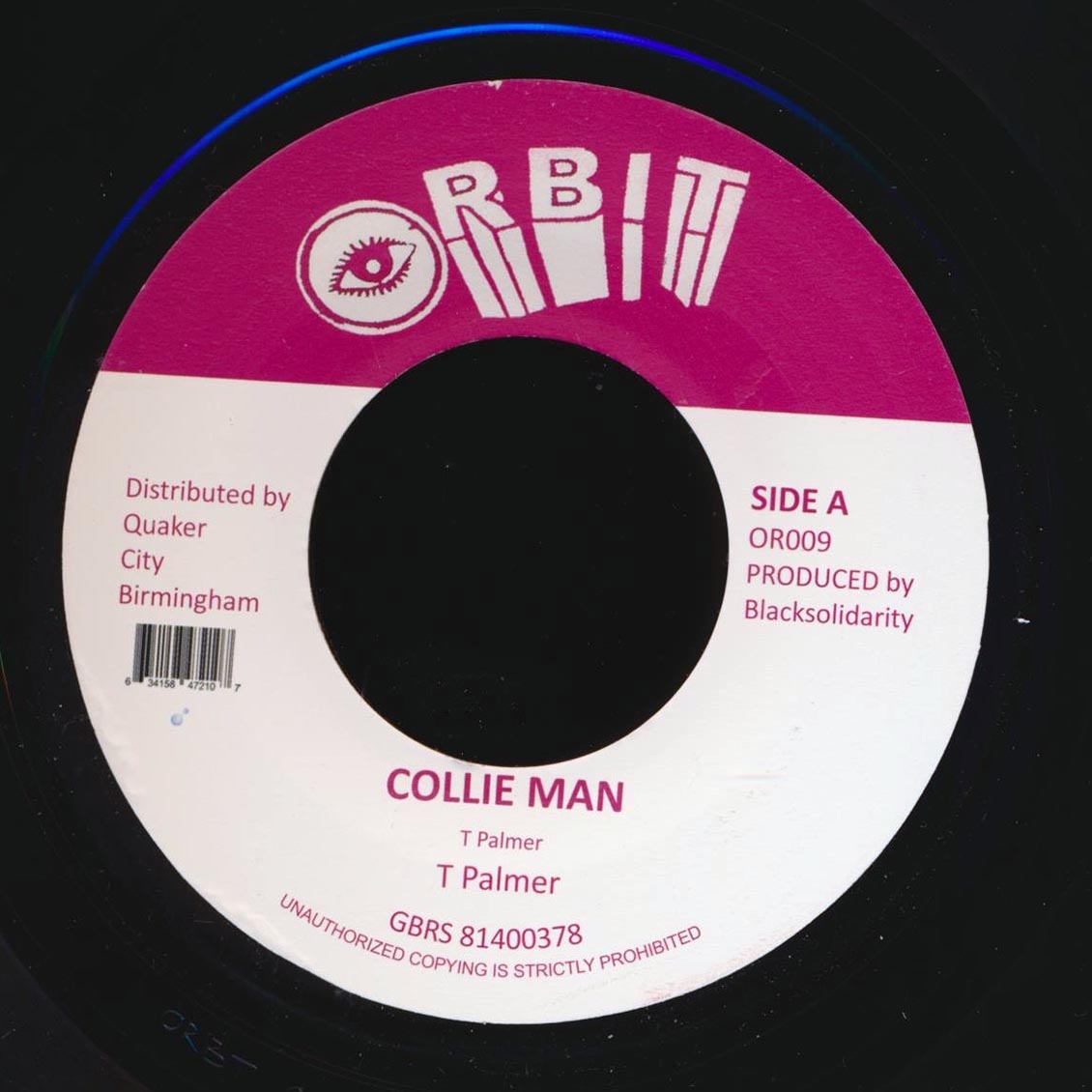 Triston Palmer - Collie Man  /  Version [New Vinyl Record 7" Single]