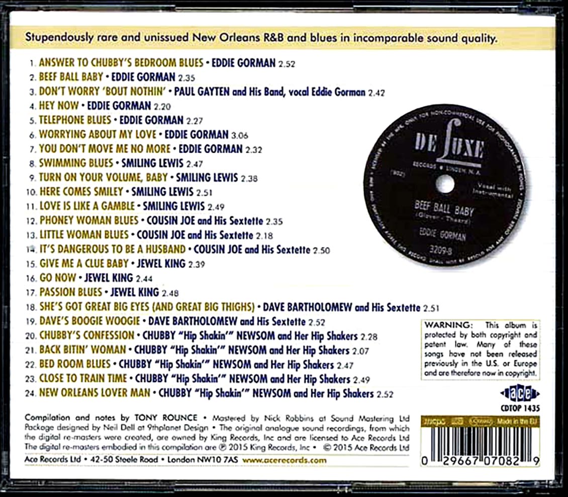 Various - Beef Ball Baby! The New Orleans R & B Sessions (24 tracks) [New CD]