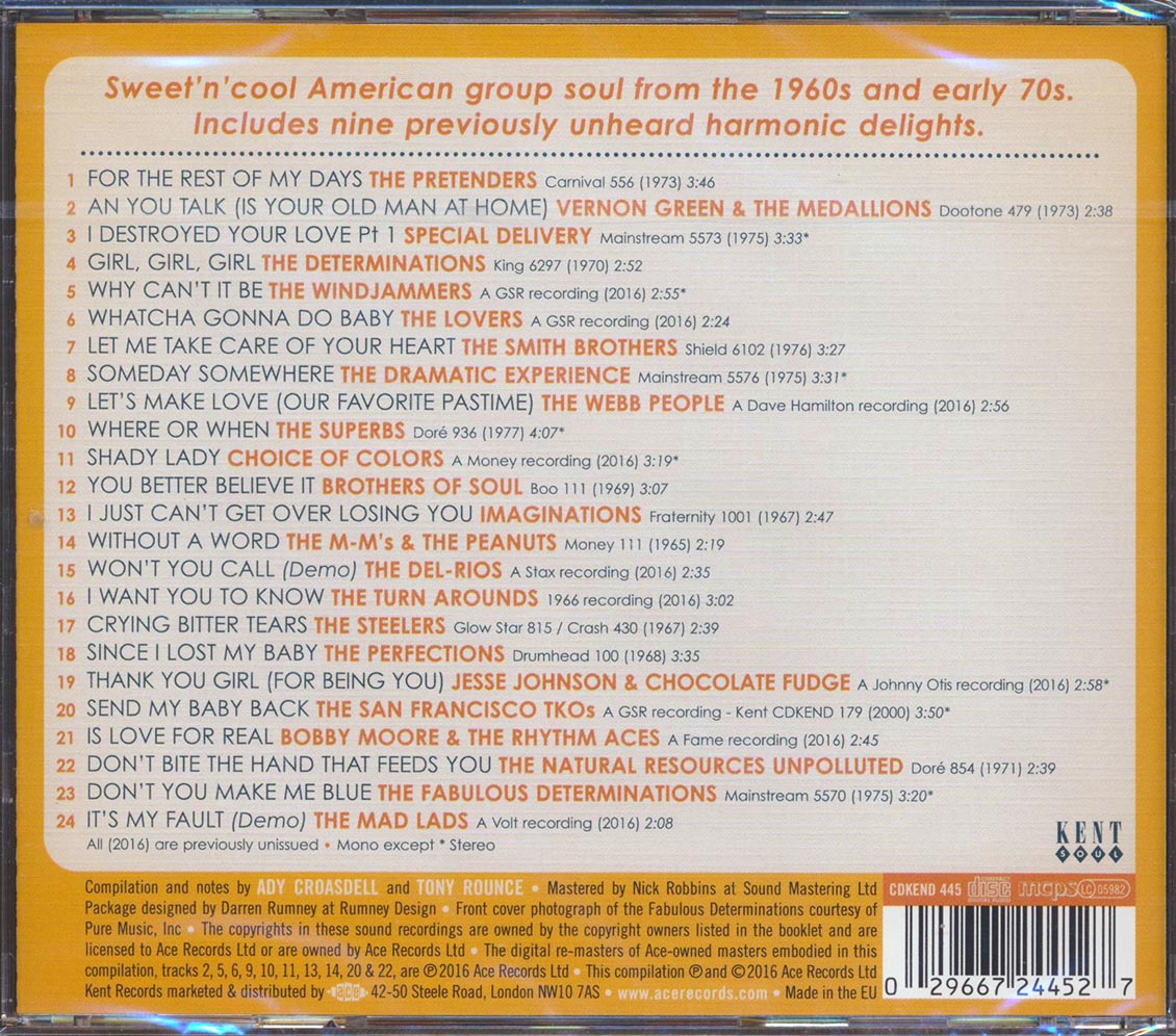 Various - Harmony Of The Soul: Vocal Groups 1962-1977 (24 tracks) [New CD]