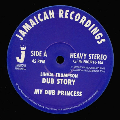 Linval Thompson - My Dub Princess  /  Linval Thompson - Cheat Me Outta Dub [New Vinyl 10"]