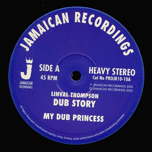 Linval Thompson - My Dub Princess  /  Linval Thompson - Cheat Me Outta Dub [New]