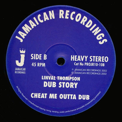 Linval Thompson - My Dub Princess  /  Linval Thompson - Cheat Me Outta Dub [New Vinyl 10"]