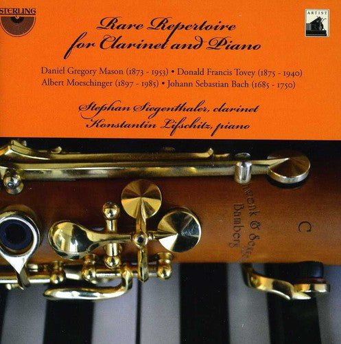 Manson / Siegenthaler / Lifschitz - Rare Repertoire for Clarinet & Piano Music CD