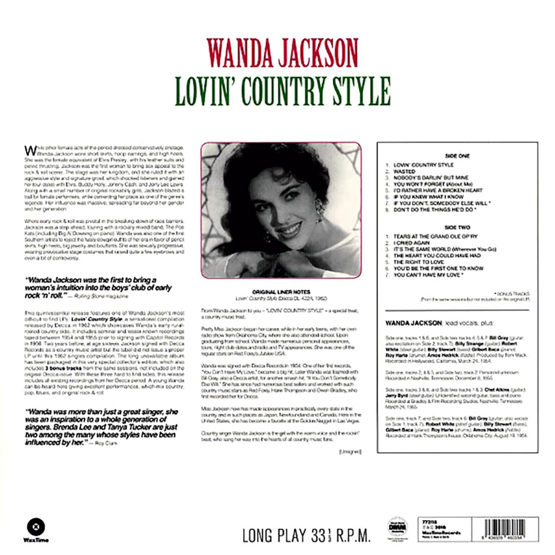 Wanda Jackson - Lovin' Country Style (ltd. ed.) (180g) [New Vinyl Record LP]