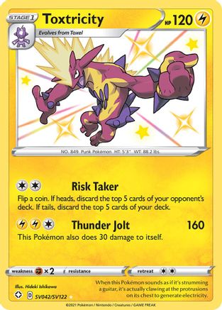 Toxtricity SV042/SV122 - Shining Fates Shiny Vault Holofoil
