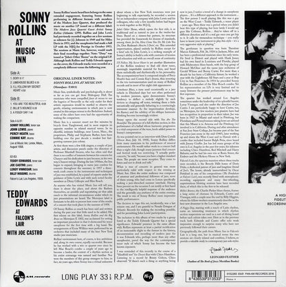 Sonny Rollins - At Music Inn (ltd. ed.) (180g) [New Vinyl Record LP]
