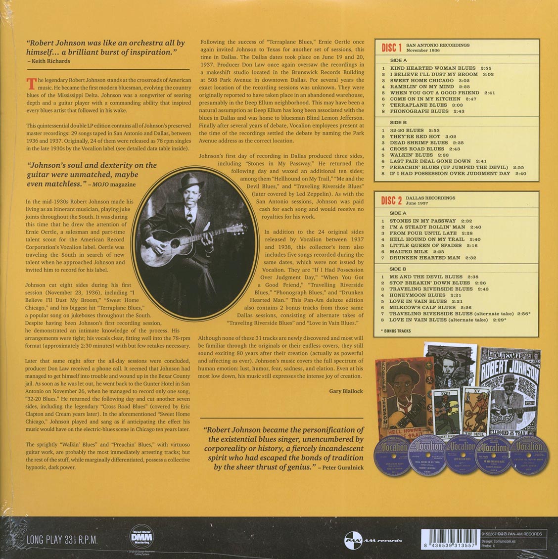 Robert Johnson - The Complete Master Takes: Genius Of The Blues (+2 bonus tracks) (ltd. ed.) (2xLP) (180g) [New Vinyl Record LP]