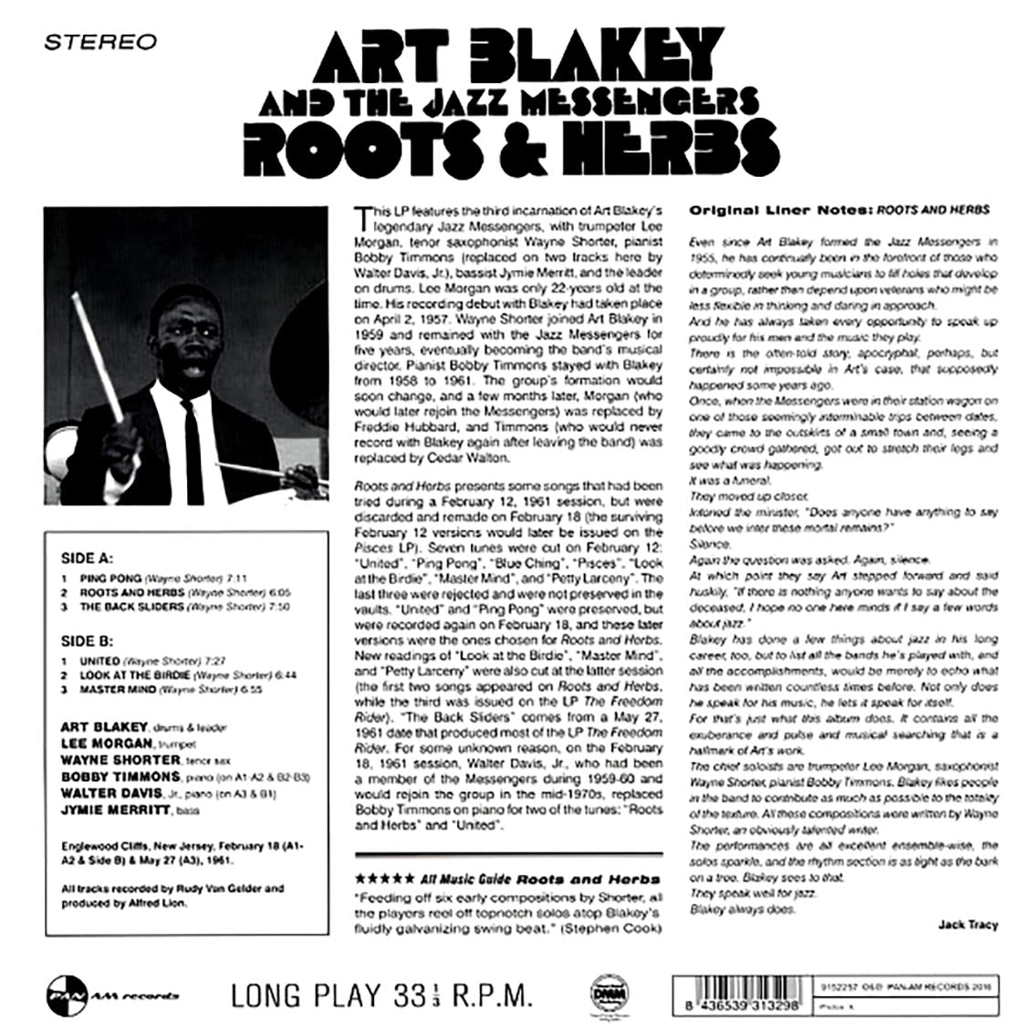 Art Blakey & The Jazz Messengers - Roots & Herbs (ltd. ed.) (180g) [New Vinyl Record LP]
