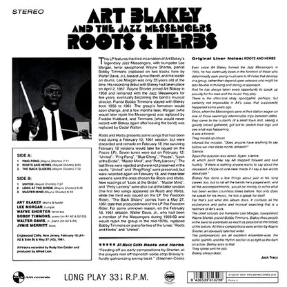 Art Blakey & The Jazz Messengers - Roots & Herbs (ltd. ed.) (180g) [New Vinyl Record LP]