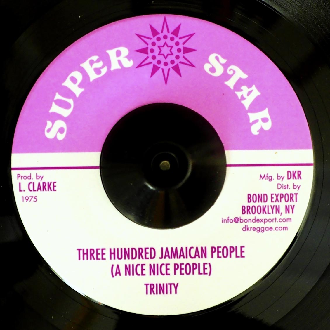 Trinity - Three Hundred Jamaican People (A Nice Nice People)  /  Version [New] [New Vinyl 7"]