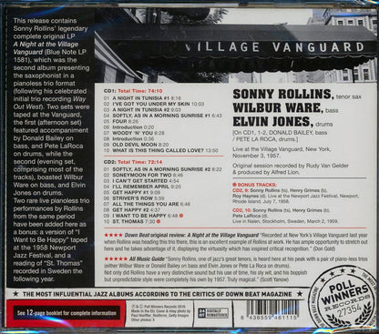 Sonny Rollins - A Night At The Village Vanguard (2xCD) (incl. large booklet) (expanded edition) (remastered) [New CD]