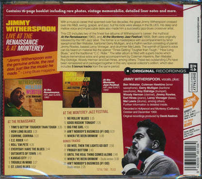 Jimmy Witherspoon - Live At The Renaissance & At Monterey (20 tracks) (2xCD) (incl. large booklet) (remastered) (expanded edition) [New CD]