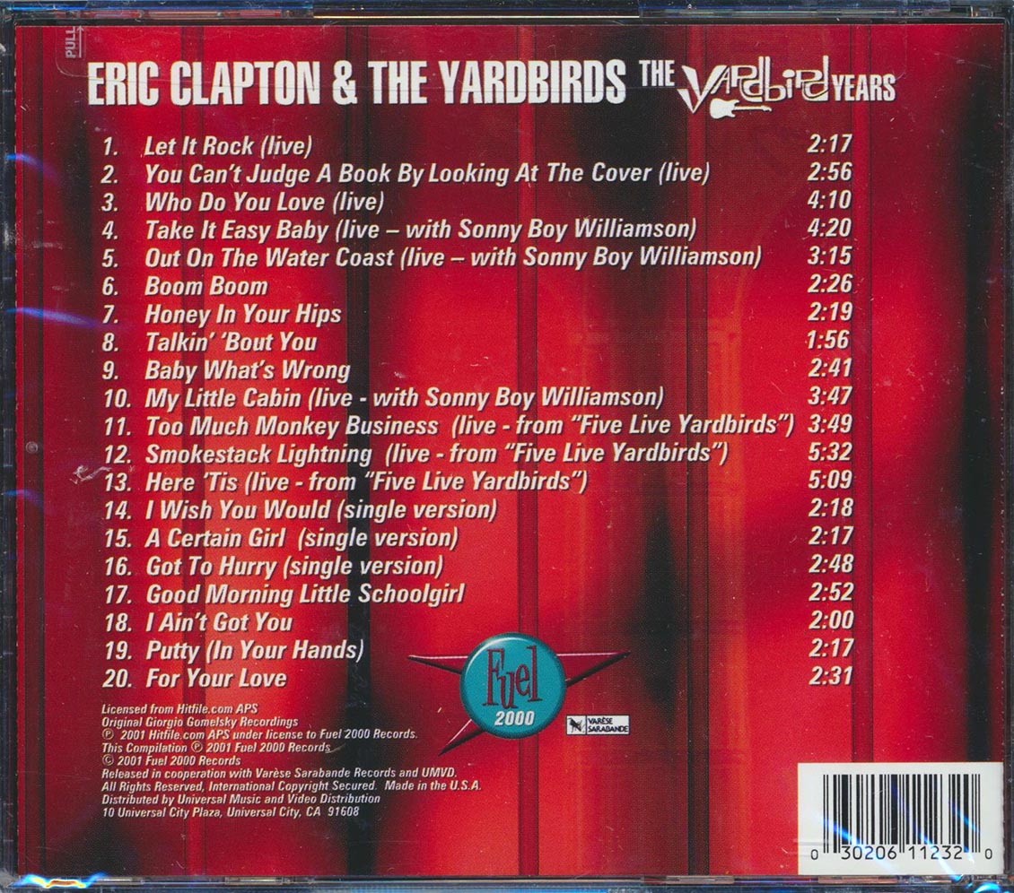 Eric Clapton & The Yardbirds - The Yardbird Years (20 tracks) (remastered) [New CD]