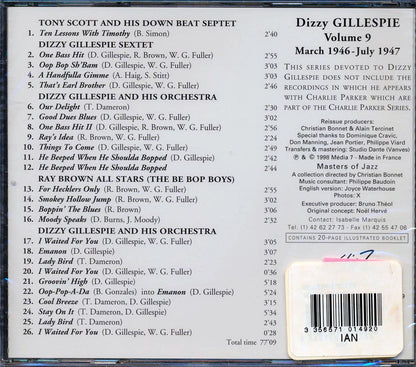 Dizzy Gillespie - Complementary Works Volume 9: 1946-1947 [New CD]