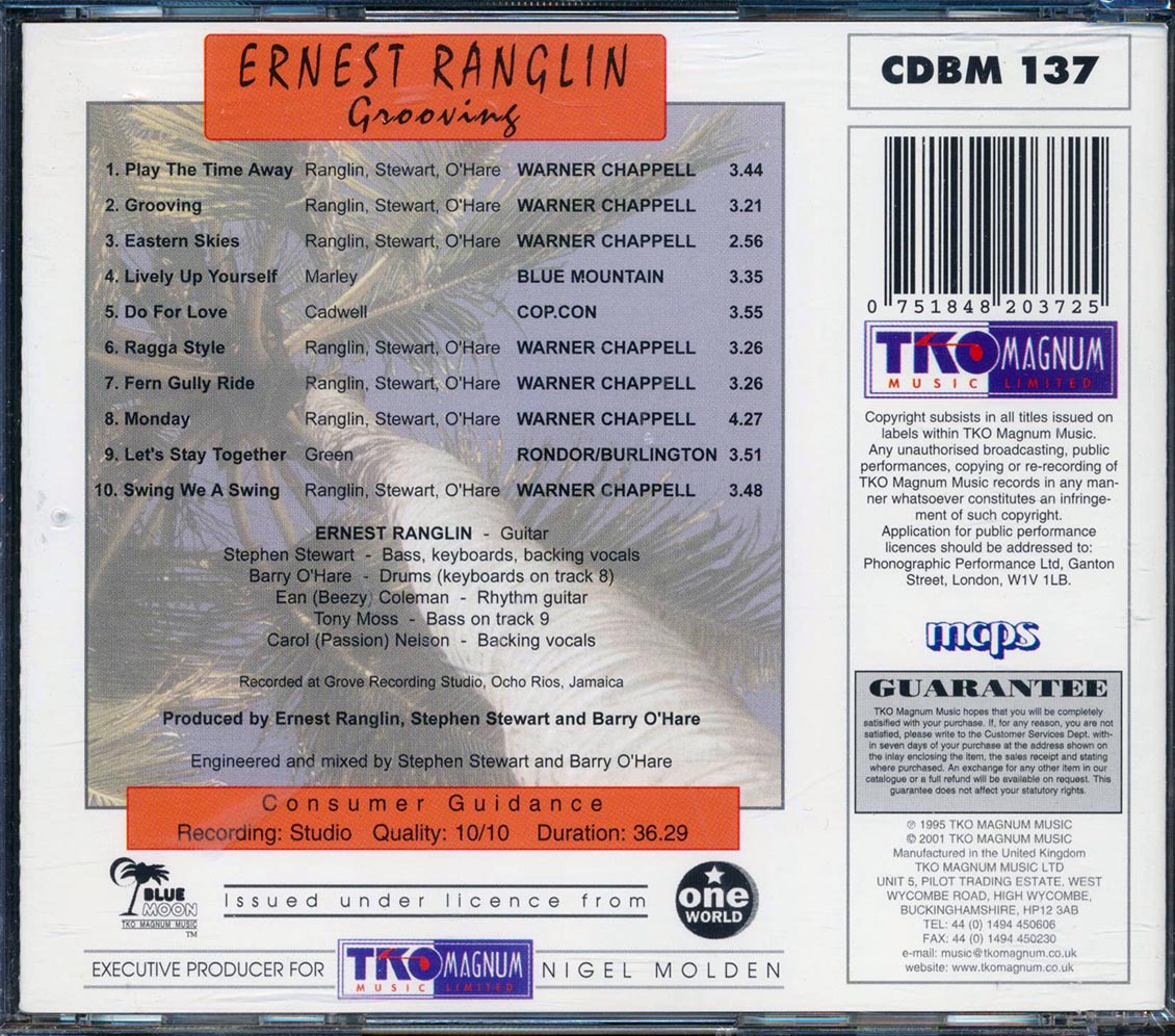Ernest Ranglin - Grooving [New CD]