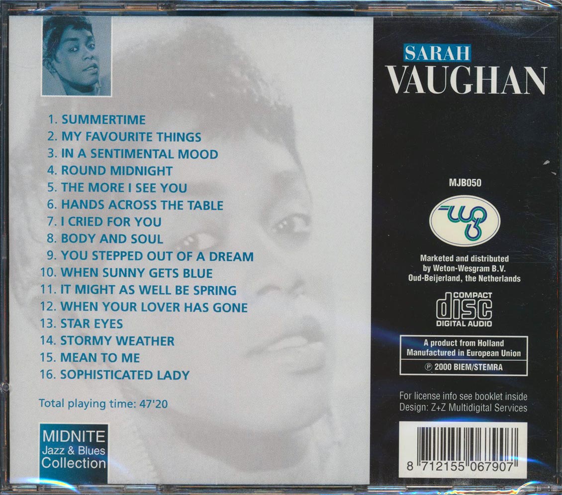 Sarah Vaughan - Divine Sarah [New CD]