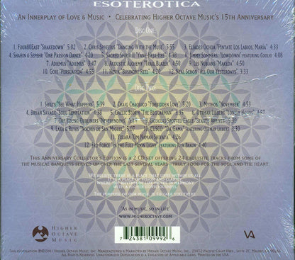 Various - Esoterotica: An Innerplay Of Love & Music Celebrating Higher Octave Music's 15th Anniversary (24 tracks) (2xCD) (deluxe 4-fold digipak) [New CD]