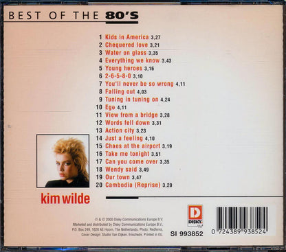 Kim Wilde - Best Of The 80's (20 tracks) [New CD]