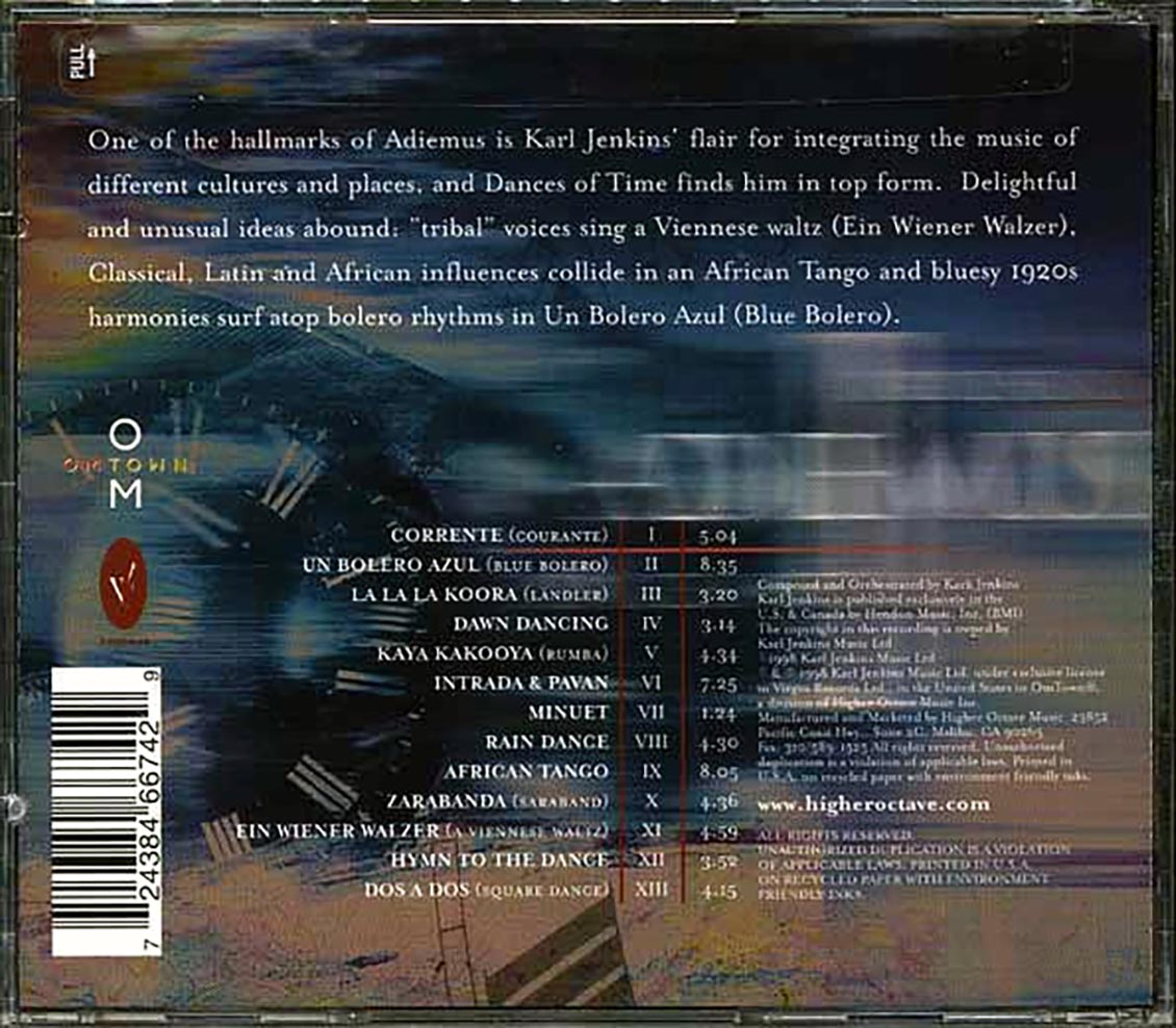 Karl Jenkins, Adiemus - Adiemus III: Dances Of Time [New CD]