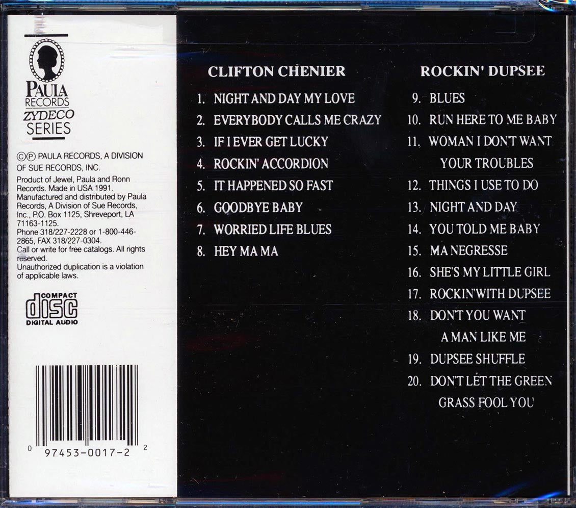 Clifton Chenier, Rockin' Dupsee - Clifton Chenier & Rockin' Dupsee [New CD]