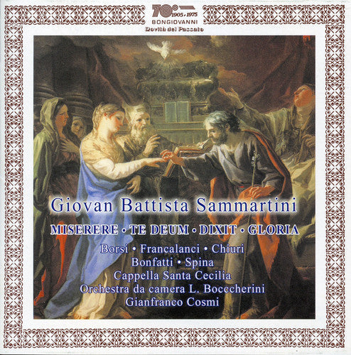 Sammartini / Borsi / Luigia / Chiuri - Gloria Patri / Dixit Per Soli / Coro E Archi Music CD