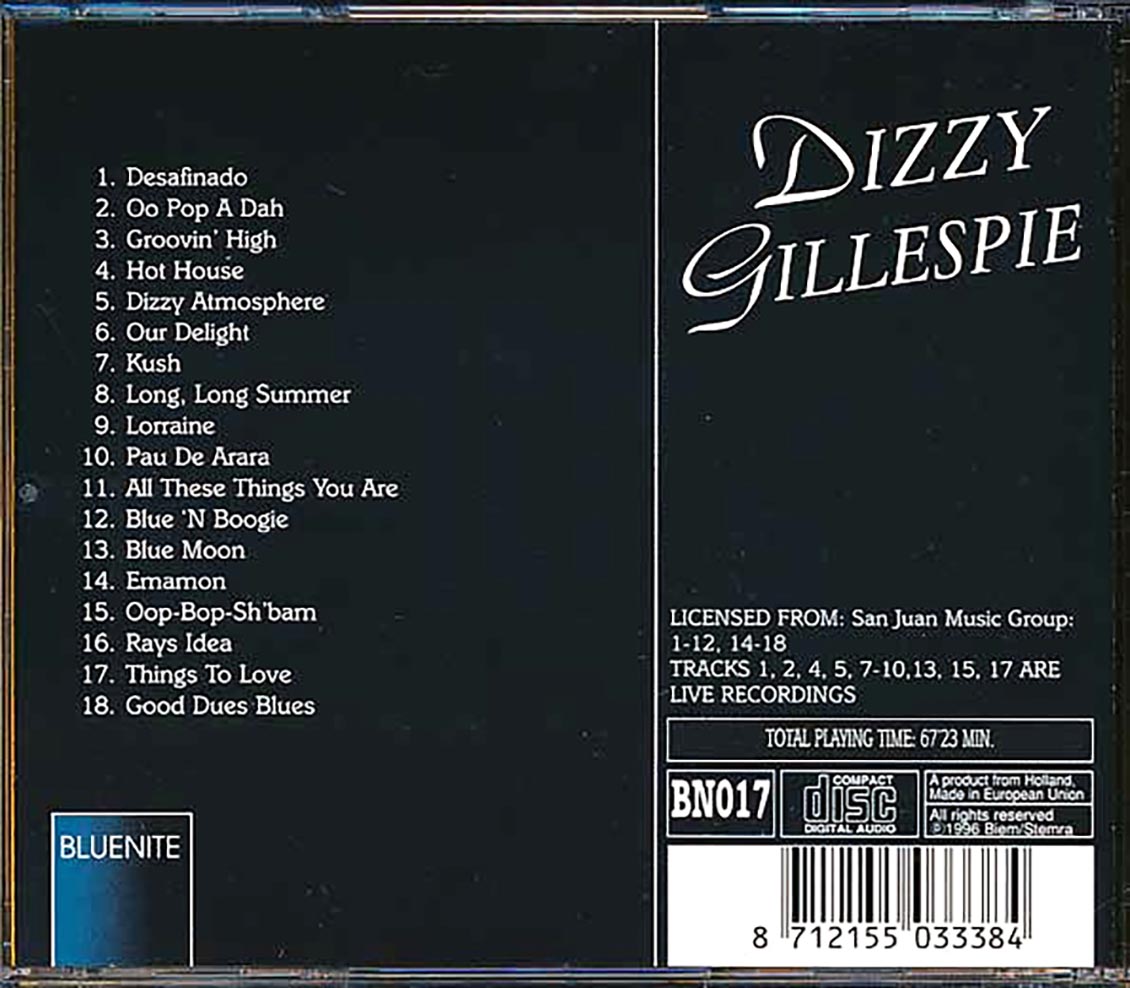 Dizzy Gillespie - Dizzy Atmosphere [New CD]