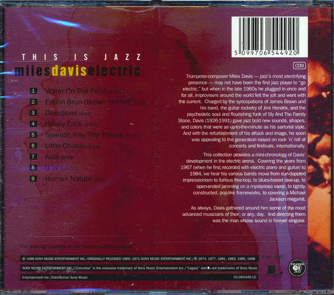 Miles Davis - This Is Jazz: Miles Davis Electric [New CD]