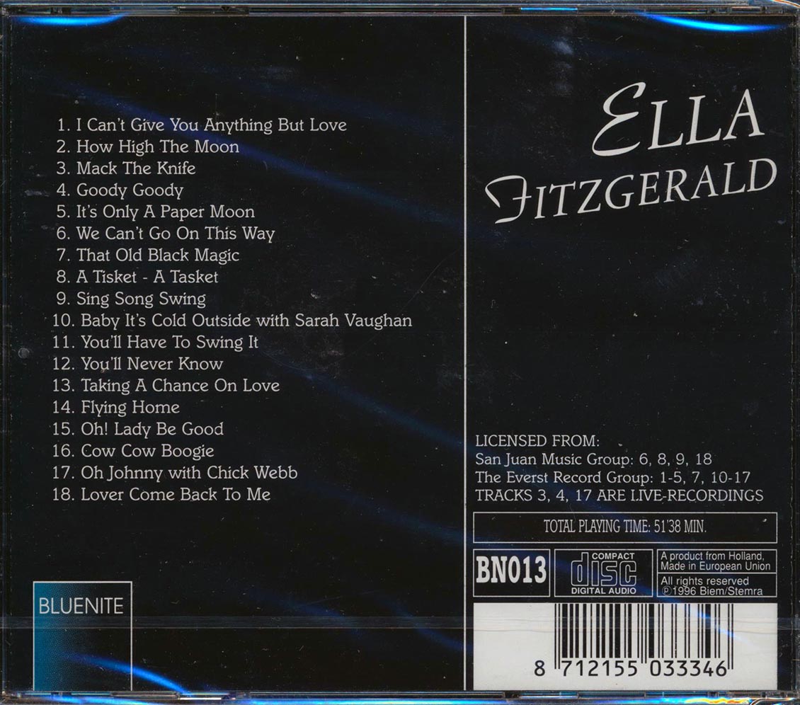 Ella Fitzgerald - The Immortal Voice [New CD]