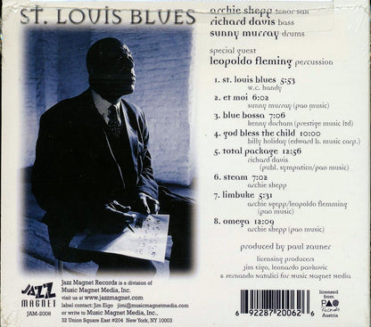 Archie Shepp, Richard Davis, Sunny Murray - St. Louis Blues [New CD]