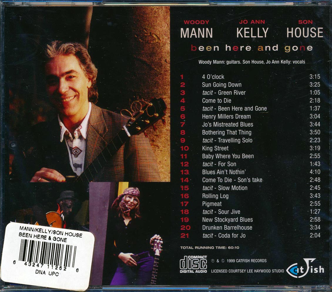 Woody Mann, Jo Ann Kelly, Son House - Been Here And Gone (21 tracks) [New CD]