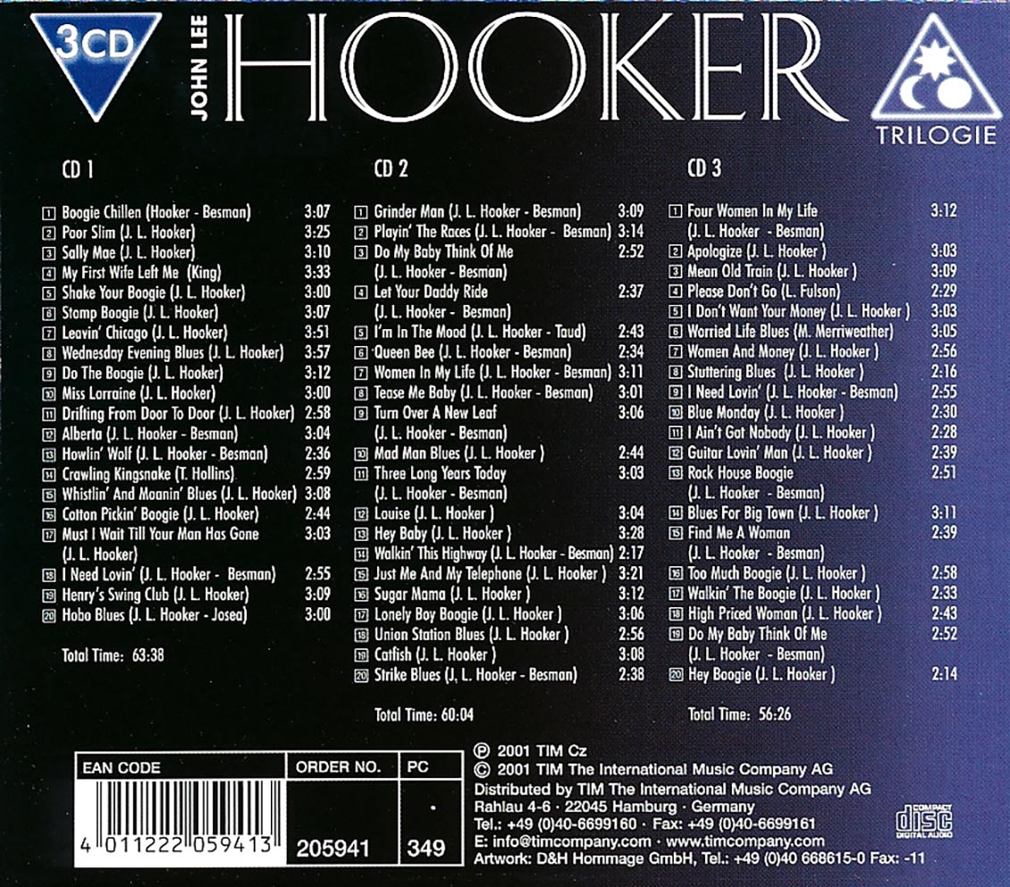 John Lee Hooker - Hommage (60 tracks) (3xCD) [New CD]