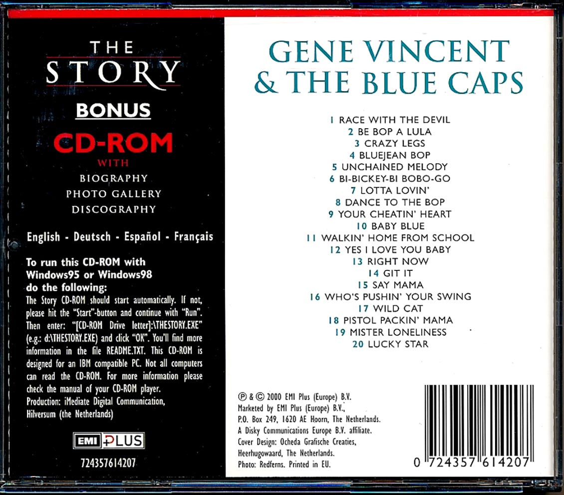 Gene Vincent & The Blue Caps - The Story (20 tracks) (2xCD) [New CD]